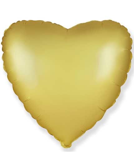 Сердце Золото Сатин 46см