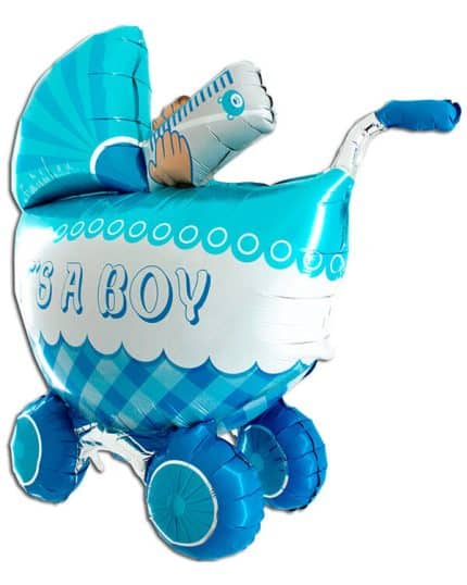 3D Фигура Коляска для мальчика 107 см